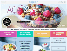 Tablet Screenshot of cojean.fr